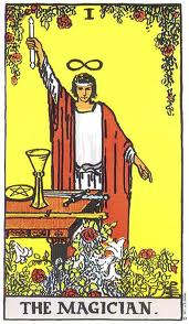 The classic alchemist "The Magician" from the Rider-Waite Tarot deck