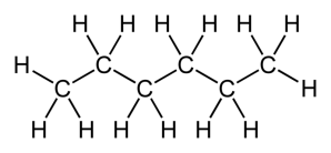 the structure of hexane - from wikipedia