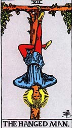 The Hanged Man - XVII from The Rider-Waite deck