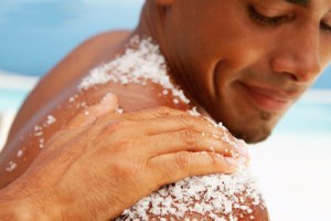 Salt scrub - pic via themethuselahcenter.com 