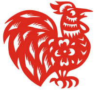 Rooster - pic via http://www.chinesehoroscopeonline.com/